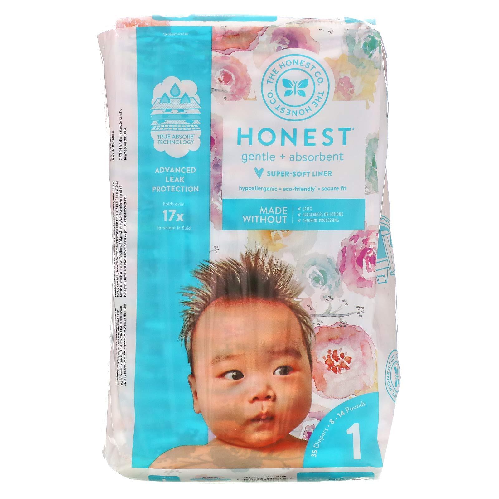 The Honest Company THE HONEST COMPANY Rose Blossom Size 1 Diapers, 35 CT