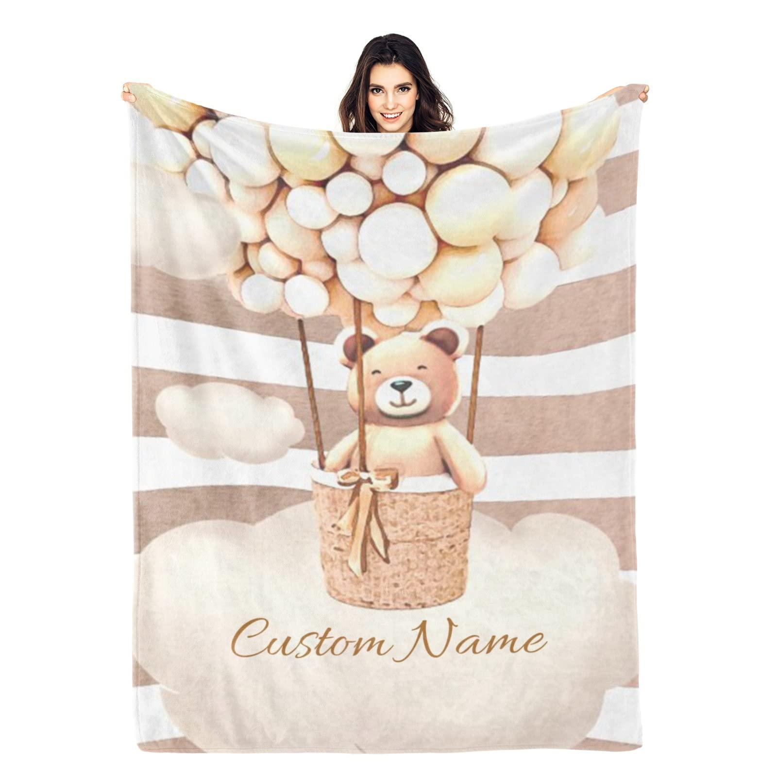 ToysCentral Basics Custom Baby Blankets with Name, Baby Name Blanket, Customized Baby Blankets, Boys,Girls,Best Gift for Baby, Super Soft Plush Fleece, 30"x40"