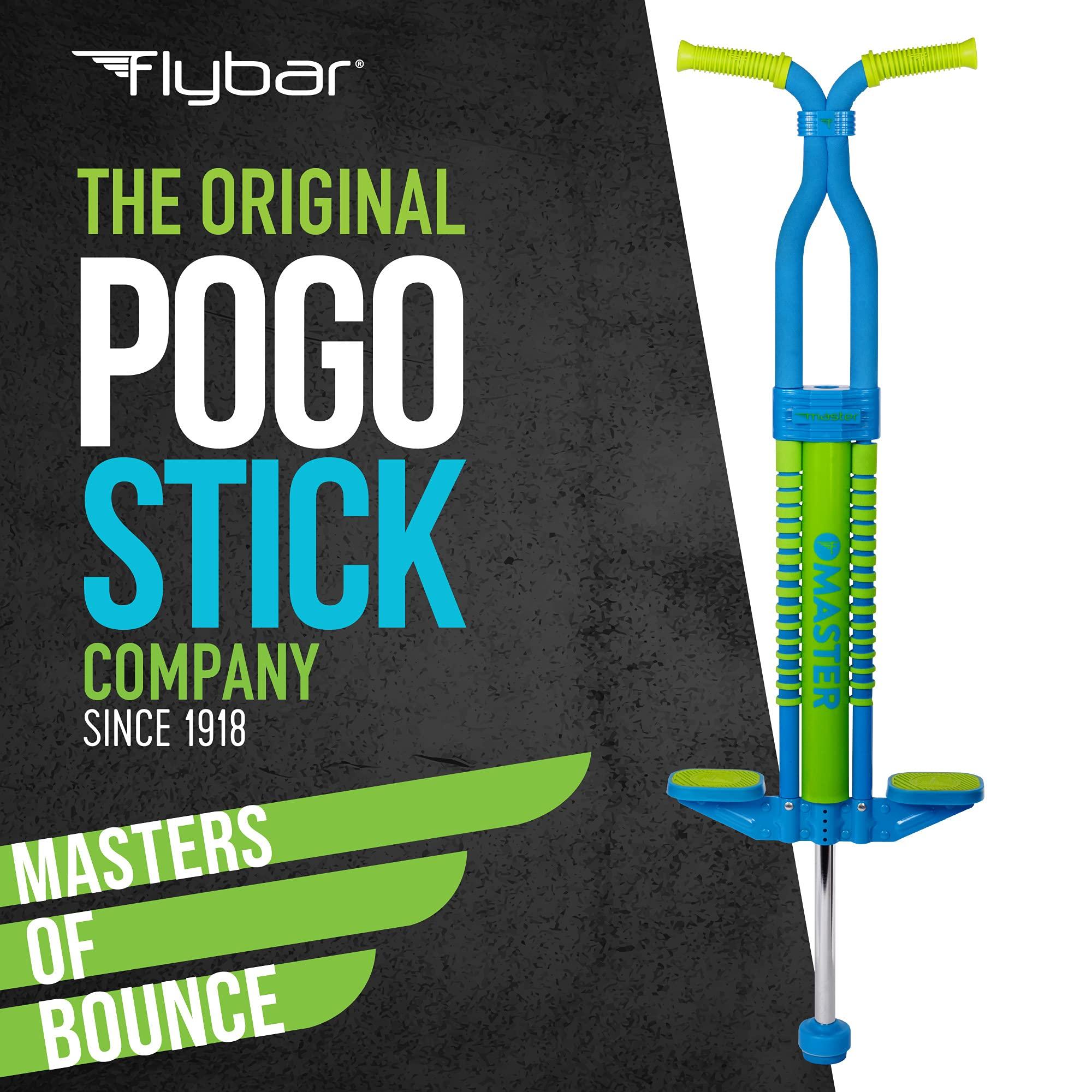 Flybar Flybar Master Pogo Stick for Kids, Ages 9+, 80 to 160 Pounds, Easy Grip Handles, Anti-Slip Pegs, Outdoor Toys for Boys, Jumper Toys for Girls, Outside Toys for Kids, Tweens and Teens