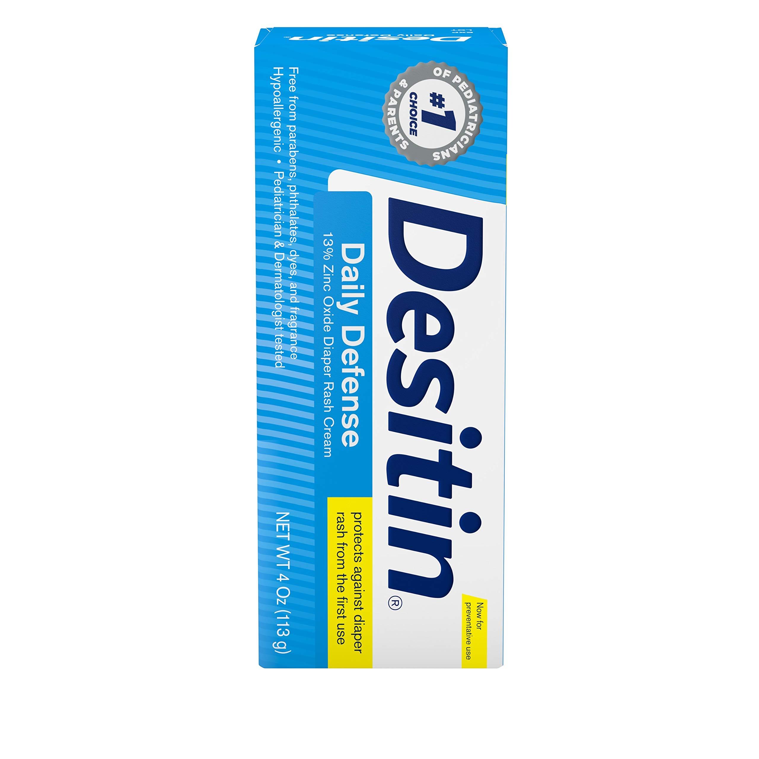 Desitin Desitin Daily Defense Baby Diaper Rash Cream with Zinc Oxide to Treat, Relieve & Prevent diaper rash, 4 oz