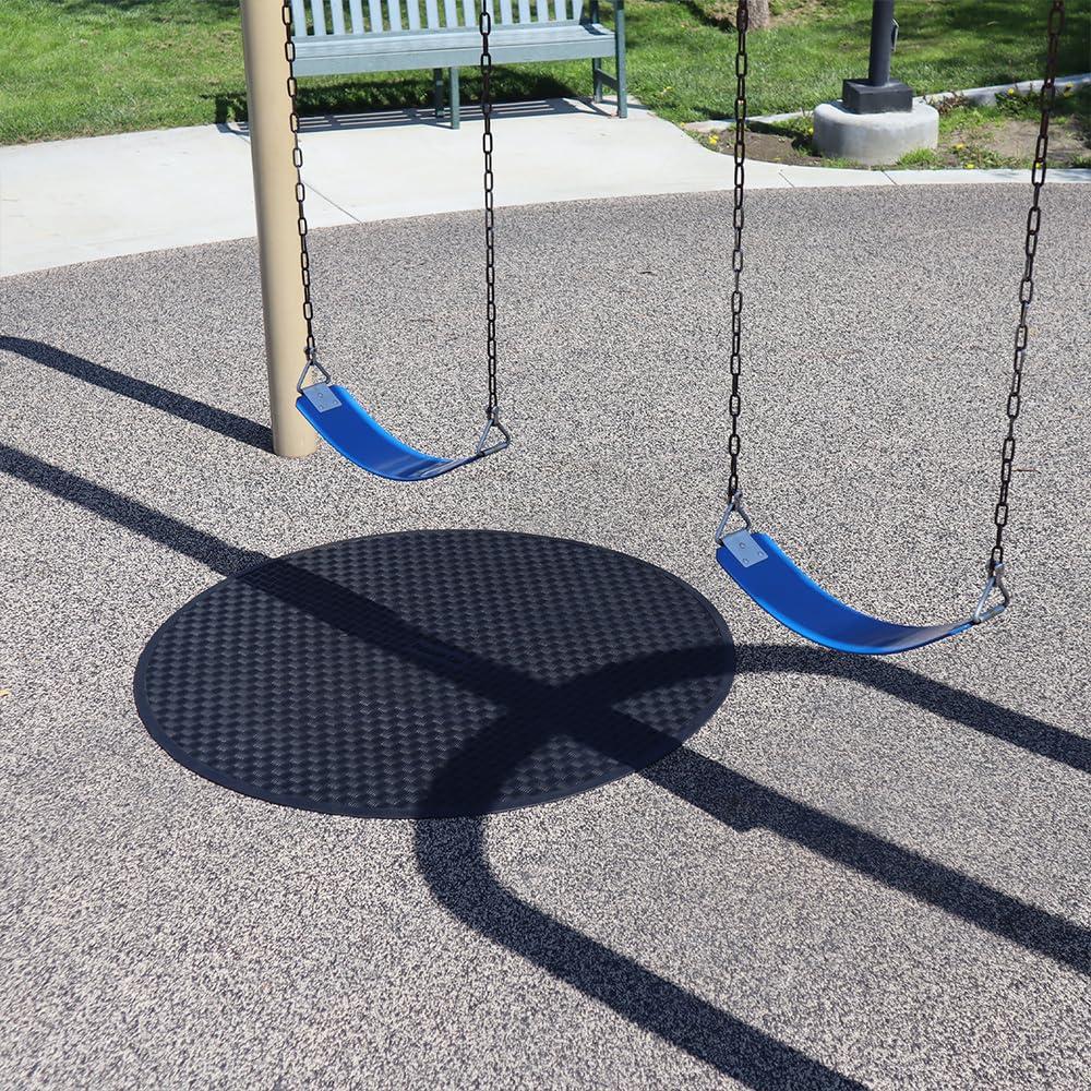 Rubber-Cal Rubber-Cal Circular Rubber Swing Set Mat - 54 Diameter