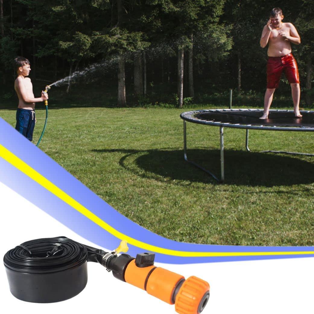 ToysCentral Basics Trampoline Sprinkler Outdoor Trampoline Water Sprinkler for Kids Water Play Sprinklers for Kids and Adults Trampoline Accessories for Water Play, Games, and Summer Games Yards (39FT)