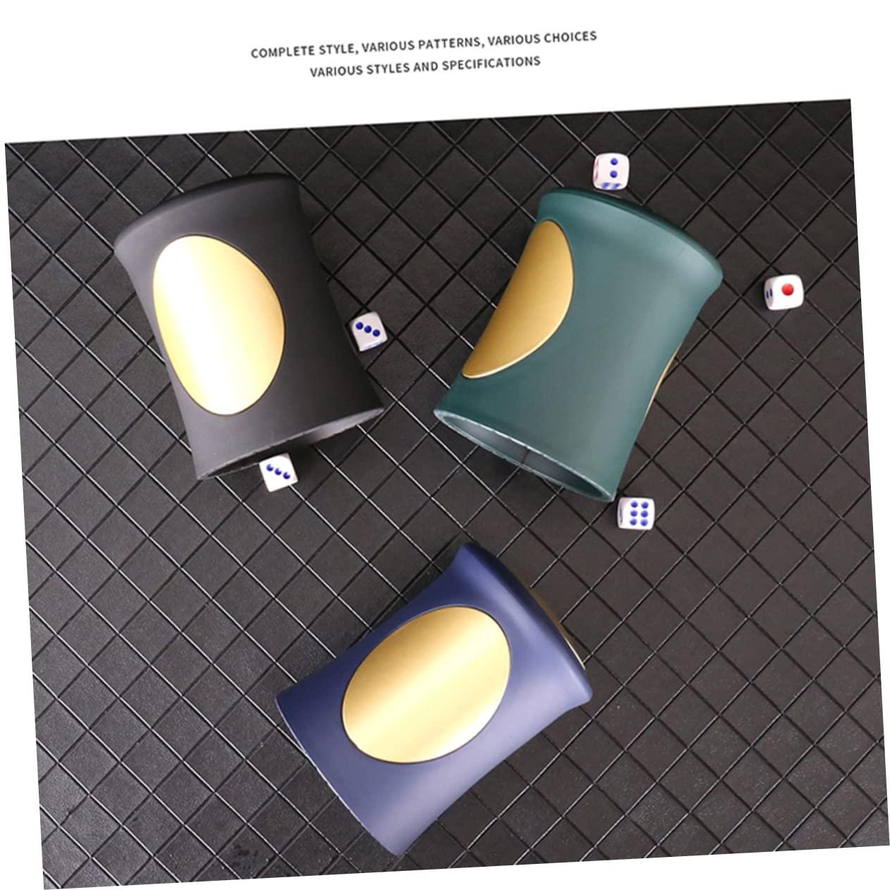 WHAMVOX WHAMVOX Dice Tower Stacking Game Dice Cups Black Abs Material Easy to Use and Clean for Pub and Bar