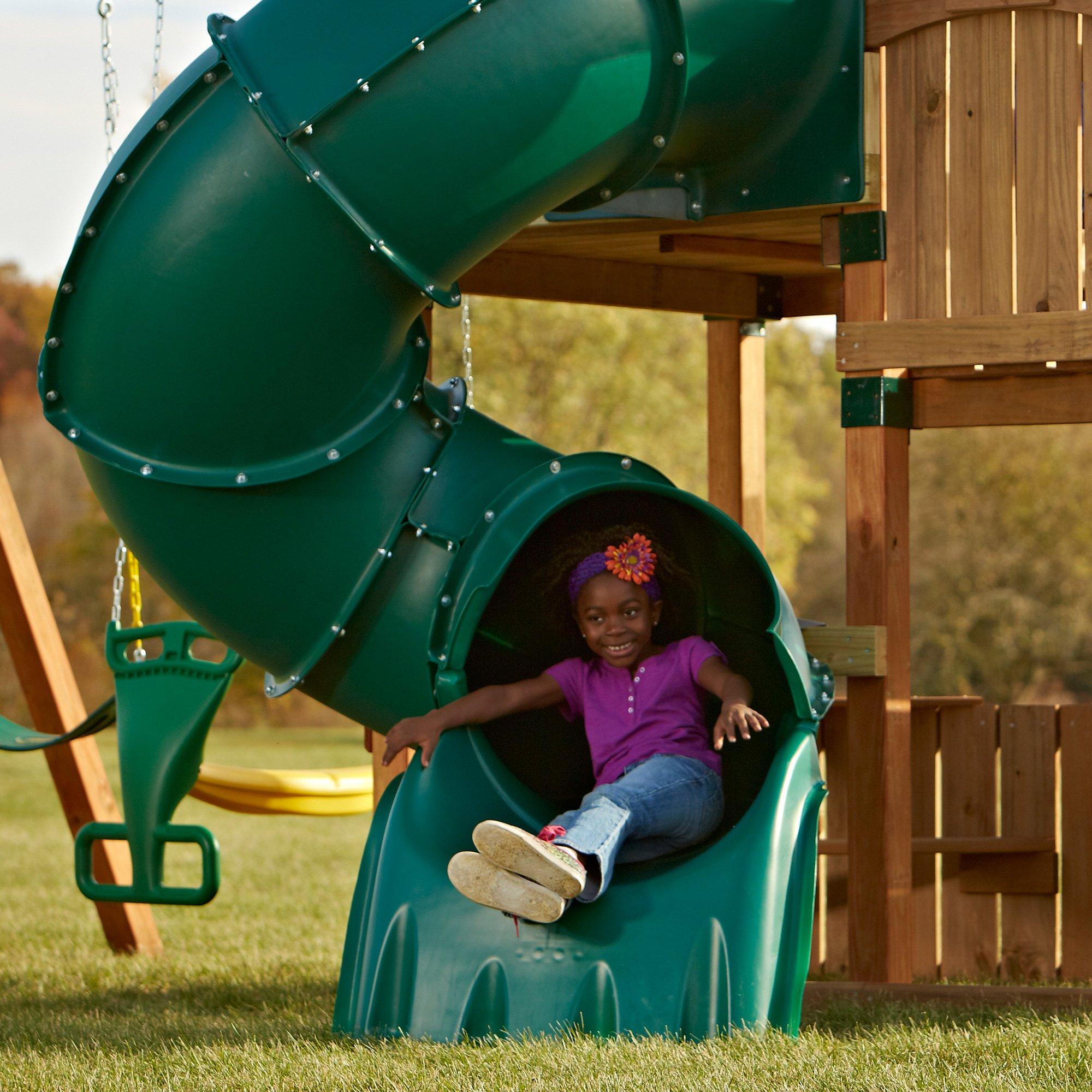 Swing-N-Slide 5 Ft Turbo Tube Slide Green