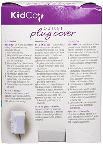KidCo KidCO Outlet Plug Cover, White (Pack of 3)
