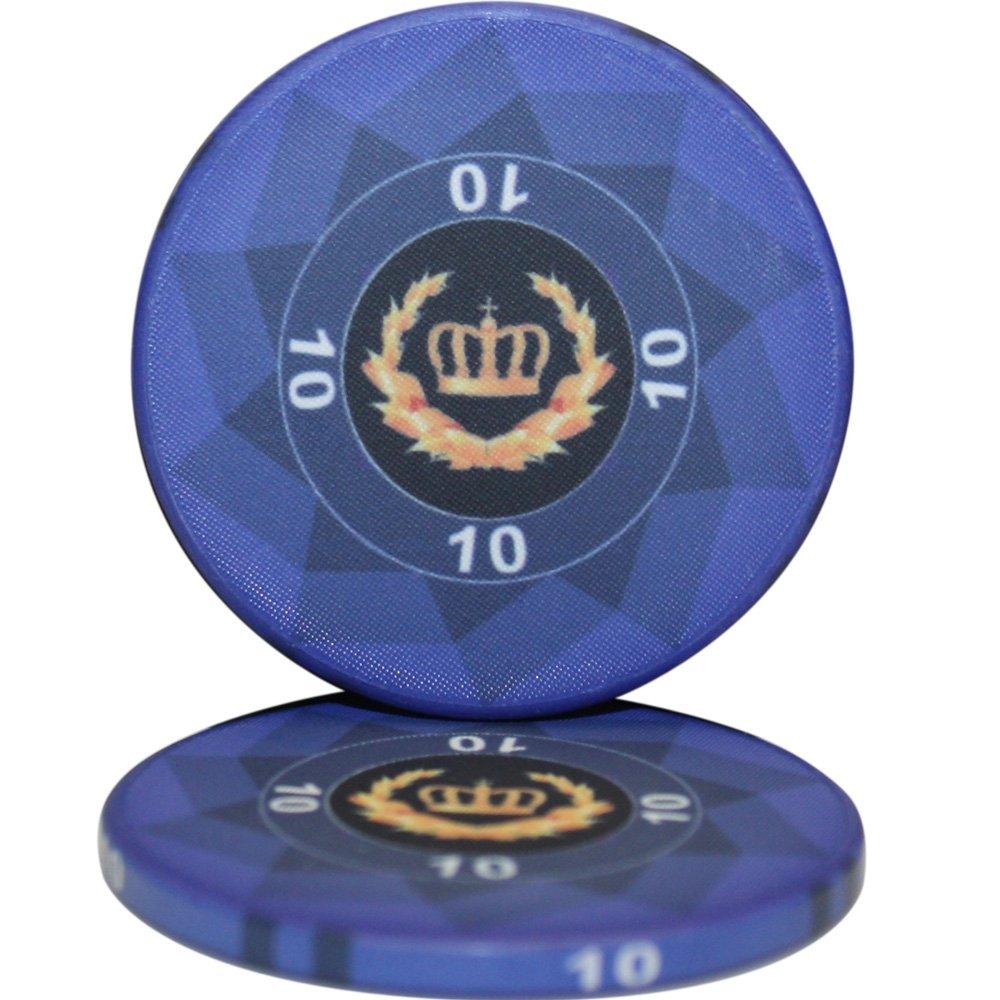 Mrc Poker Laurel Crown 10gm Ceramic Poker Chip Sample Set - 12 New Chips