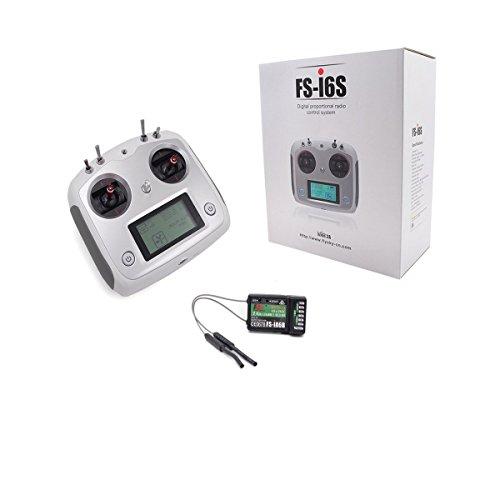 Xiangtat Xiangtat Flysky FS-I6S 10ch 2.4G AFHDS 2A RC Transmitter Control w/FS-iA6B Receiver for RC Drone Quadcopter