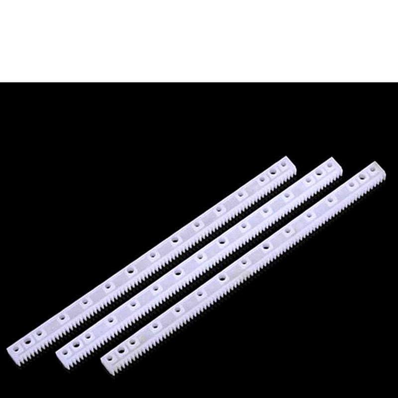 Generic 20pcs Long Strip Rack Gears 0.5 Modulus Plastic Gear Plastic Connecting Rod Toy Parts Pinion Transmission Set Drive