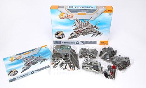 Ultimate Soldier Ultimate Soldier Fighter Jet Military Building Kit, Grey