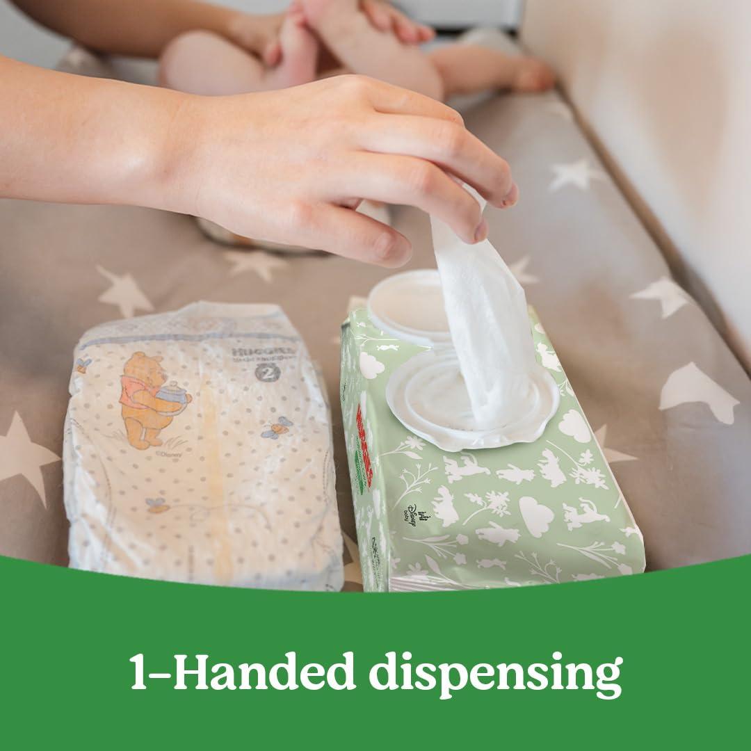 HUGGIES Huggies Natural Care Sensitive Baby Wipes, Unscented, Hypoallergenic, 6 Flip-Top Packs (288 Wipes Total)