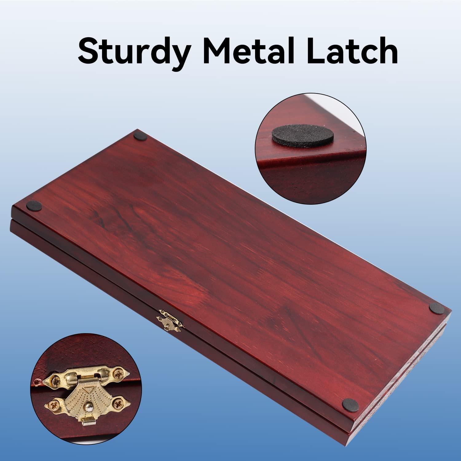 GSE Games & Sports Expert GSE Games & Sports Expert 4-Player Mancala Board Game with Multi-Color Glass Stones, Folding Wooden 4-Way Mancala Family Travel Strategy Games Set for Kids & Adults (Mahogany)