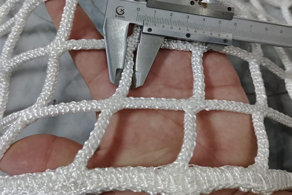 LGLFDJ White Safety Net for Stairs, Polyester Knotless Net for Balcony Guardrail, Stairway Railing Protective Netting for Pet Toy Anti-Fall, Kids Protection Net(Size:1.5M2M(5FT6.5FT),Color:White)