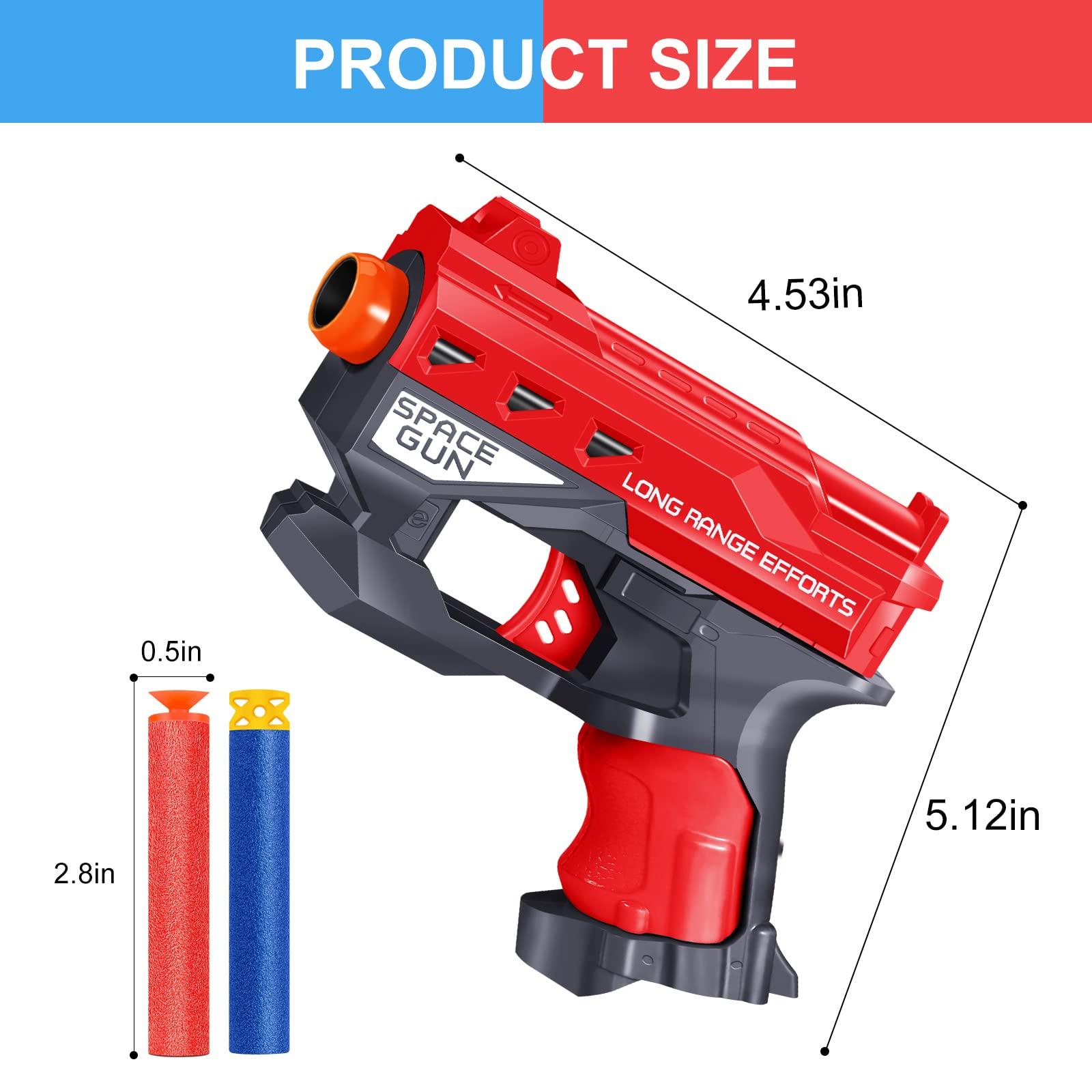 TiopLior TiopLior Party Favors Compatible with Nerf Party, 12 Sets Gun Party Favors for Birthday Pack Included Mini Foam Pistols, 240 Foam Bullets, Safety Glasses, Wrist Belt Band, Face Masks