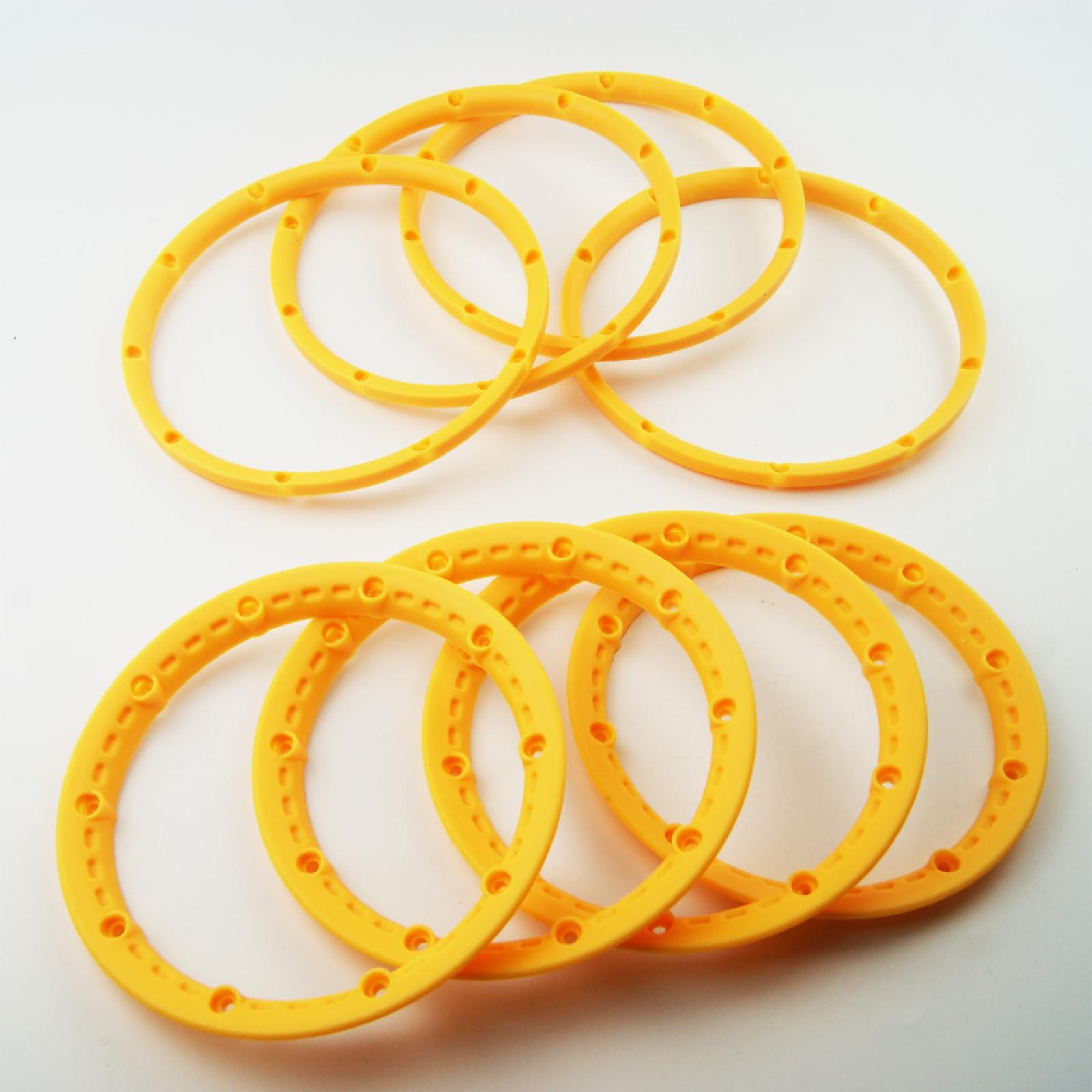 TITRACING TITRACING Yellow Wheel Bead Locks HPI KM Baja 5B 5T 5SC Buggy Truck