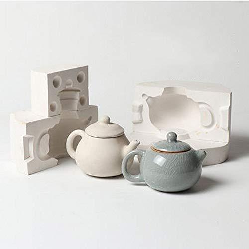WellieSTR WellieSTR 1 Set Mini 3D Plaster Molds Ceramic Teapot Mold DIY Craft Art Mold (Stlye A: 8x5.5cm, not inlclude The mud)