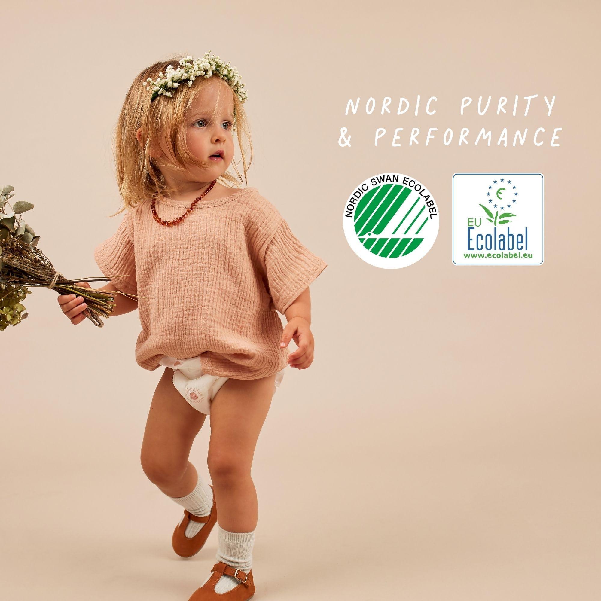 JOONYA Joonya Baby Diapers, Size 4 L (15-31 lb) - 1 Bag of 25 - **New Range** - NonToxic, Eco-Friendly, Ultra Slim, Overnight Use - Made in Denmark