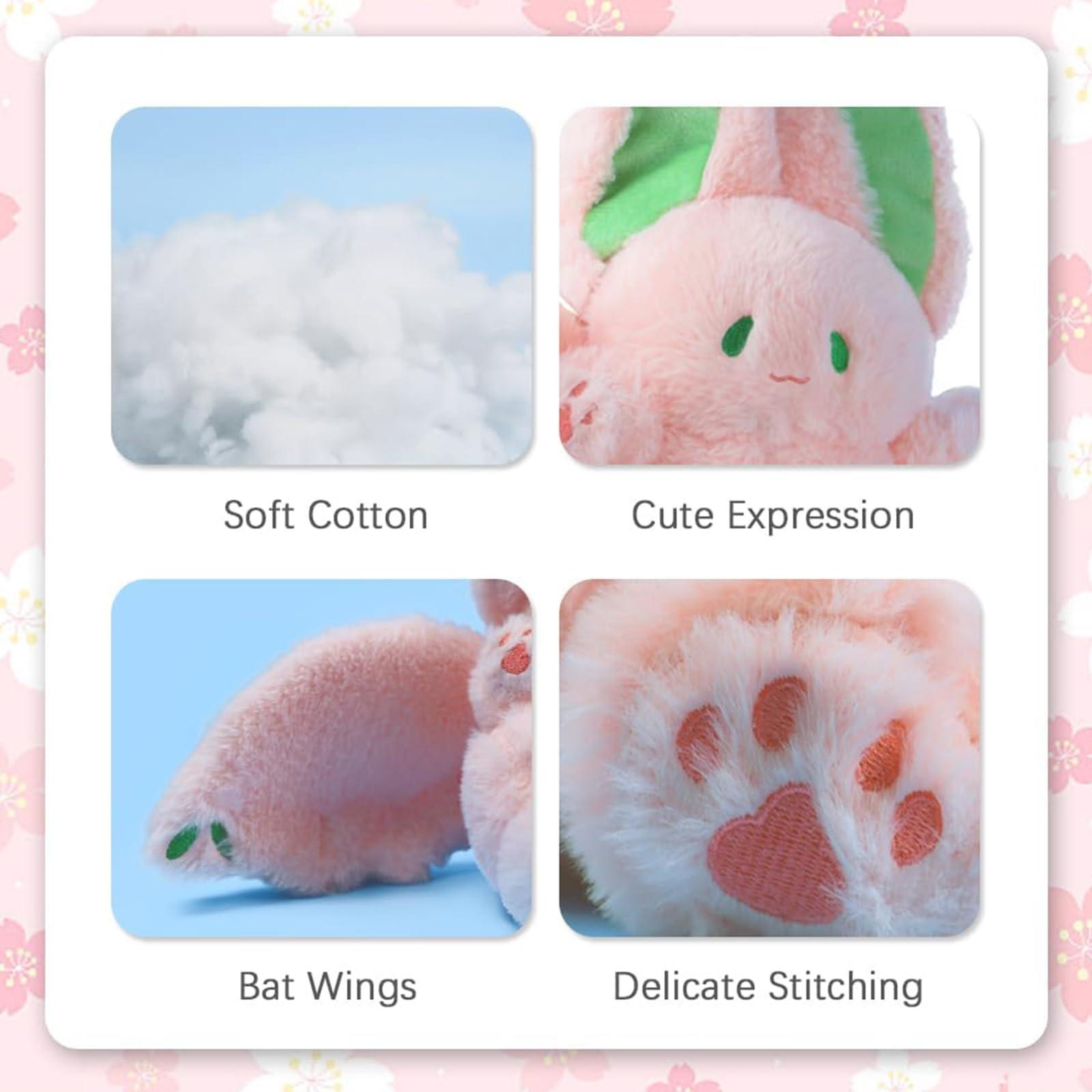 fokesty Fokesty Bat Rabbit Plush Toy, Soft Bunny Stuffed Animal with Bat Wings, Cute Plush Toy for Kids, 13.8in