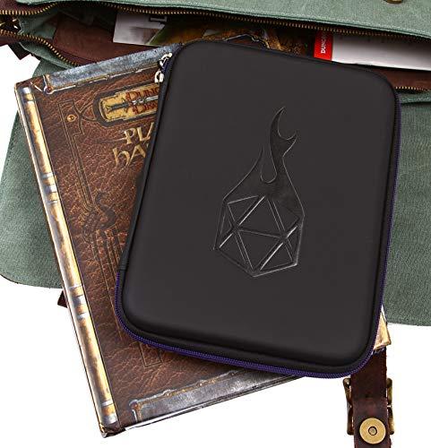 Forged Dice Co. Forged Dice Co. Dice Storage Case with Removable Slotted Tray - Storage Box Holds 42 Metal or Plastic Polyhedral Dice - Dice Tray and Display Case Works with DND and Dungeons & Dragons Game Dice