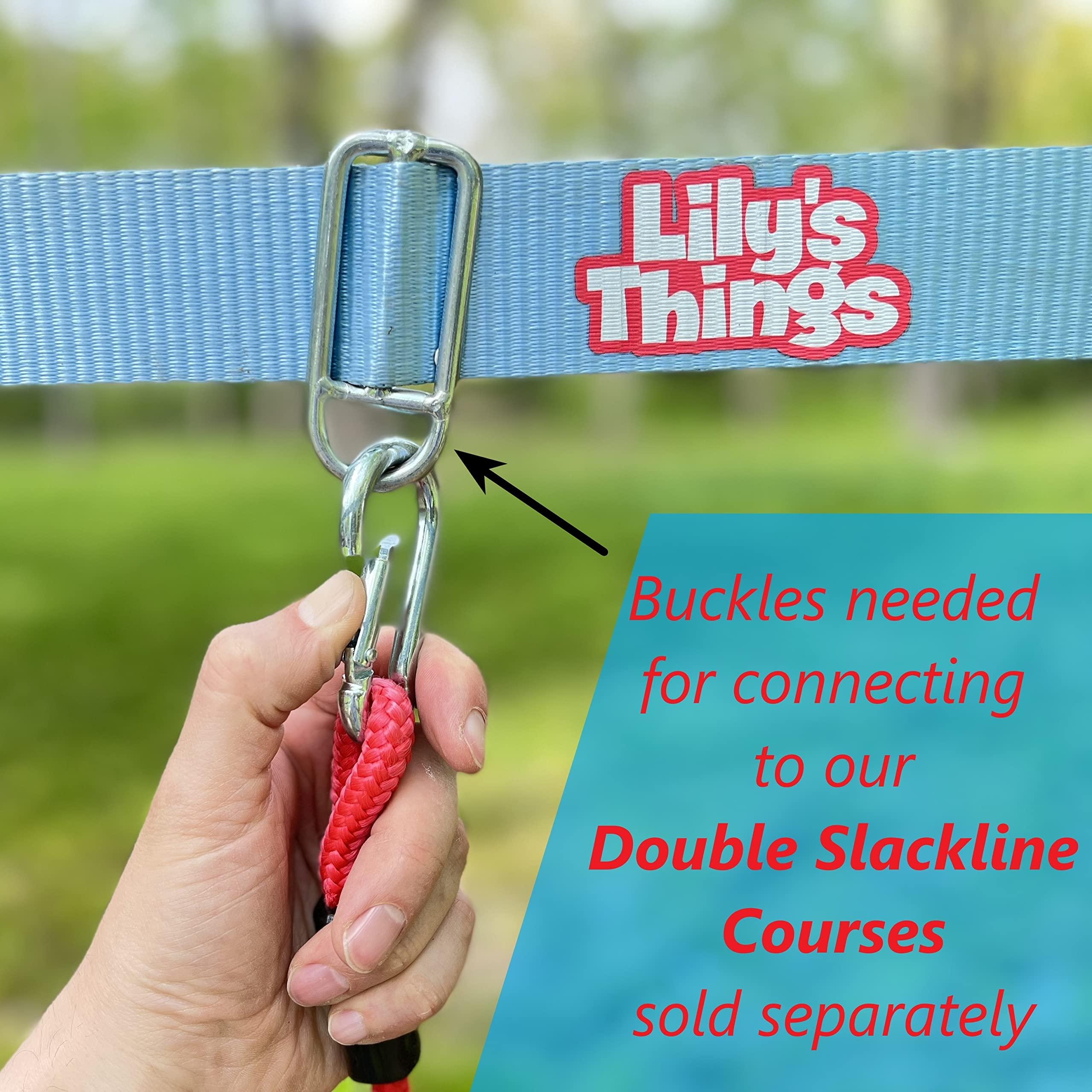 Lily\'s Things Lily\'s Things Monkey Bars for Kids(2 Pack) | Ninja Slackline Accessories for Slackline Obstacle Course | Monkey Bars for Backyard | Attachments to Most Any Home Playground Equipment Sets