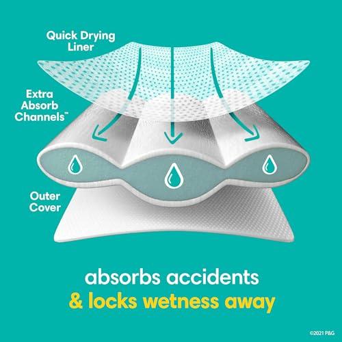 Pampers Pampers Easy Ups Bluey Pull On Training Pants Boys and Girls, 3T-4T, 124 Count with Sensitive Water Based Baby Wipes 4X Pop-Top Packs (336 Count)