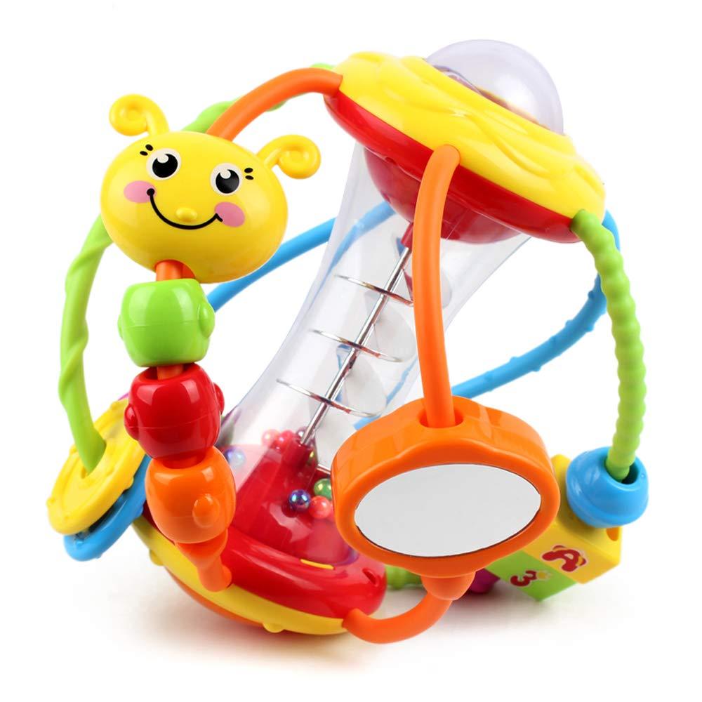 Yiosion Yiosion Baby Rattles Toys Set, Infant Grab N Shake Rattle, Sensory Activity Ball, Development Learning Music Toy, Newborn First Birthday Gifts for 0 1 2 3 4 5 6 7 8 9 10 12 Month Babies Boy Girl