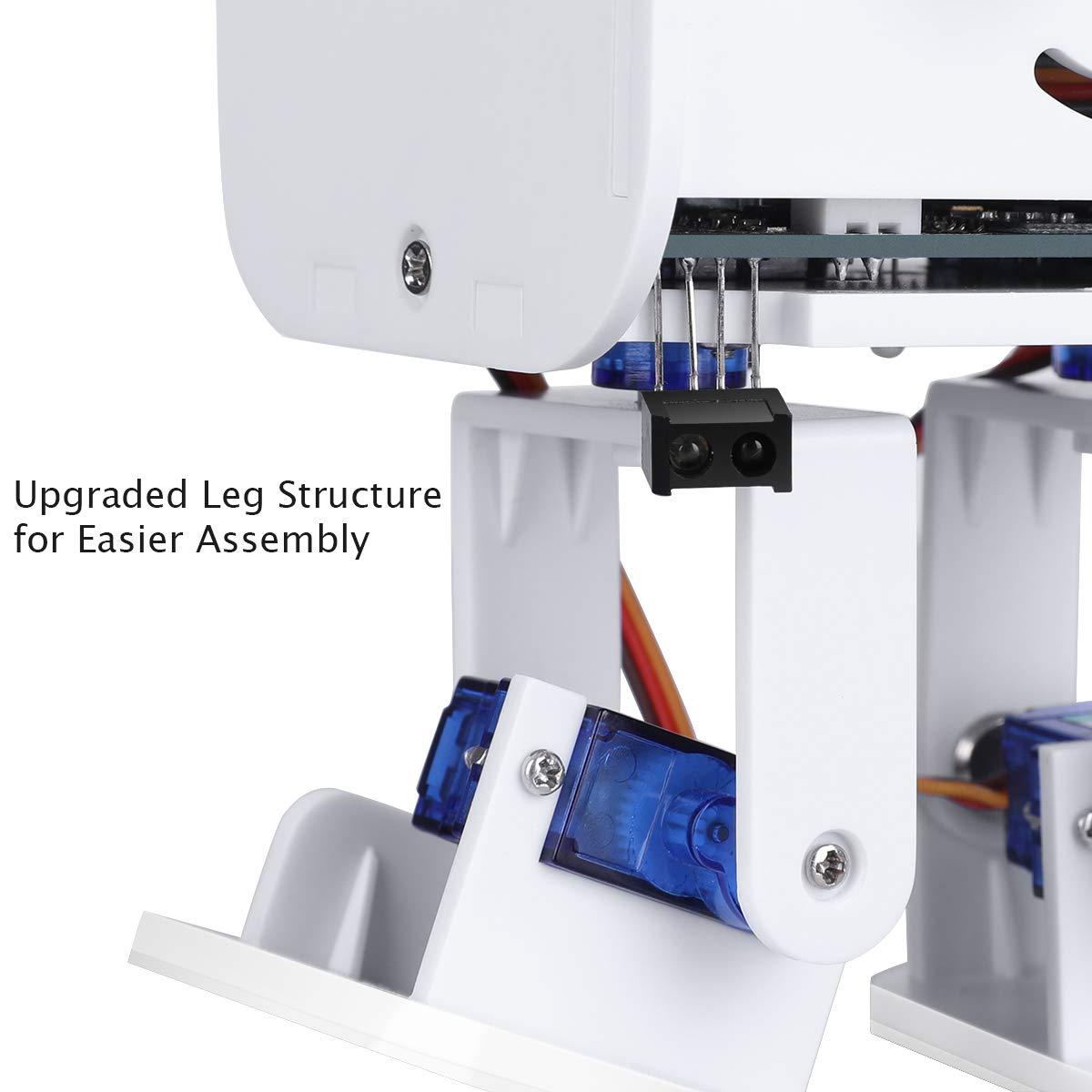 ELEGOO ELEGOO Penguin Bot Biped Robot Kit Robotics for Kids Adults Coding for Kids 8-12 STEM Kits for Kids Ages 12-14 14-16 Boys Toys Teens Circuits Engineering Kits Compatible with Arduino