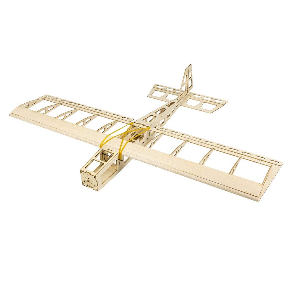 VilogaRC VilogaRC Balsa Wood Airplane R03 STICK-06 Model Aircraft, 580mm Wingspan Laser Cut Unassembled Flying Model Aircraft to Build, DIY RC Airplane Kit for Adults Beginners (KIT+Motor+ESC+Servos+Covering)