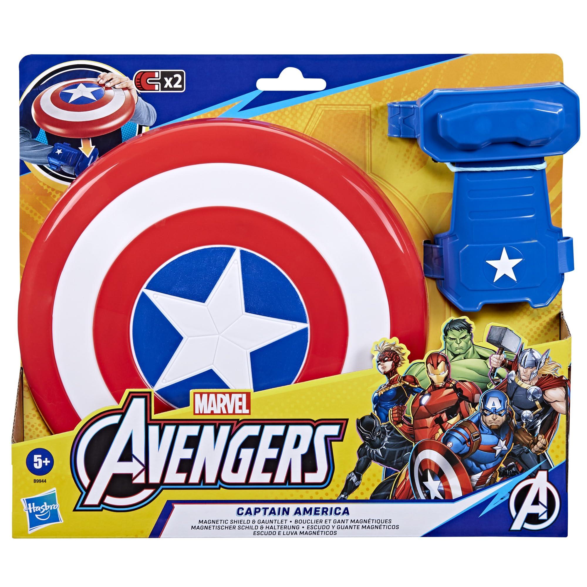 Avengers Marvel Avengers Captain America Magnetic Shield & Gauntlet 2-Piece Toy Figure Set