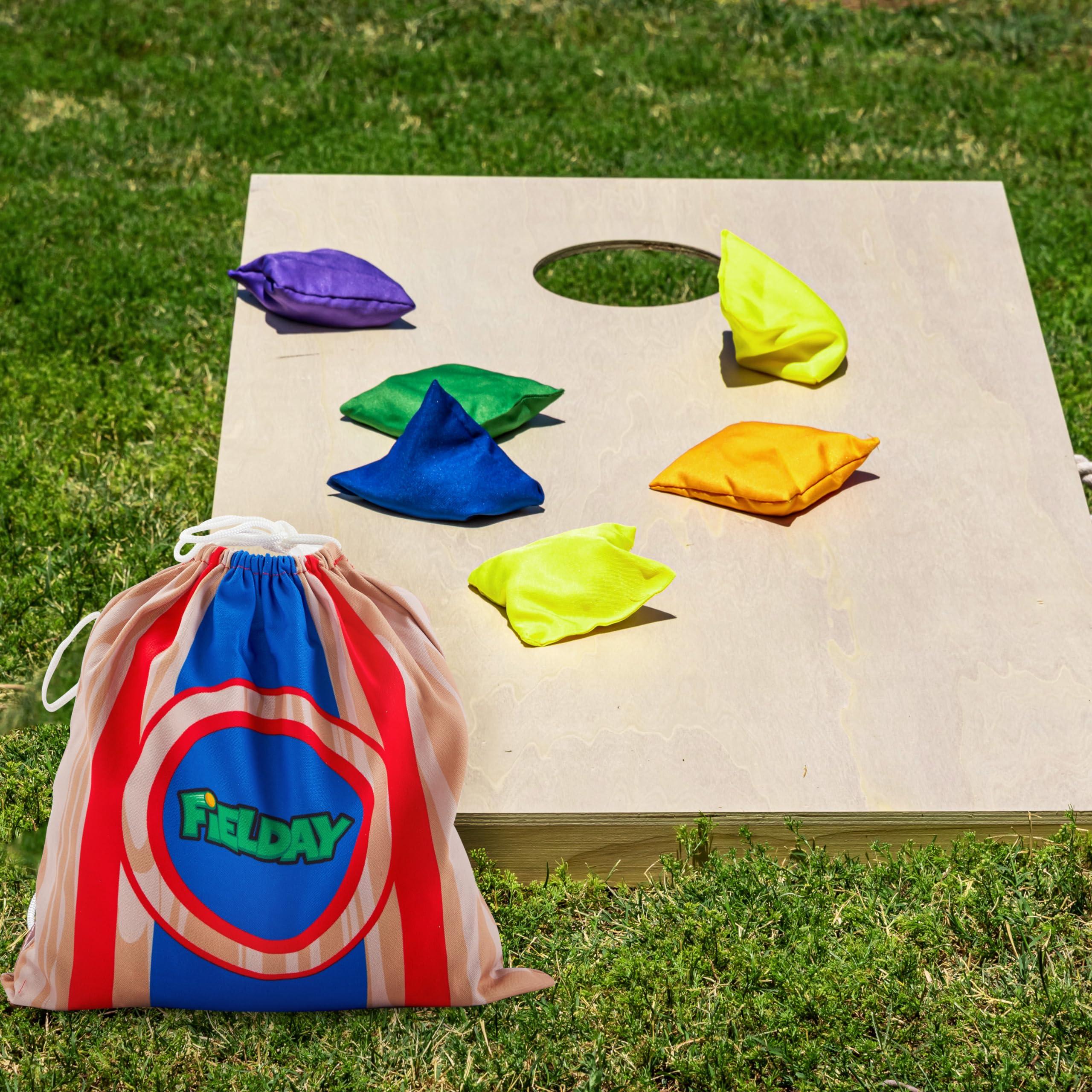 JOYIN JOYIN 16 Cornhole Bean Bags for Tossing (4.7 x 4.7), Durable Nylon All-Weather Game, Includes 15 Bean Bags and a Carry Bag, Cornhole Game Set, Party Supplies for Kids & Adults