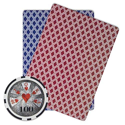 Brybelly Brybelly Hi-Roller Poker Chip Heavyweight 14-Gram Clay Composite – Pack of 50 ($100 Black)