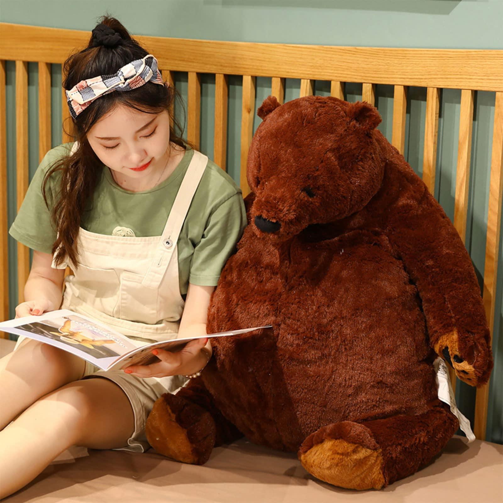 Djungelskog Djungelskog Bear 31.5 Inch - Soft and Giant Bear - Huggable and Cuddly Plush Toy - Ideal Gift for Kid Boy,Girl&Girlfriend - Super Soft and Cuddly!