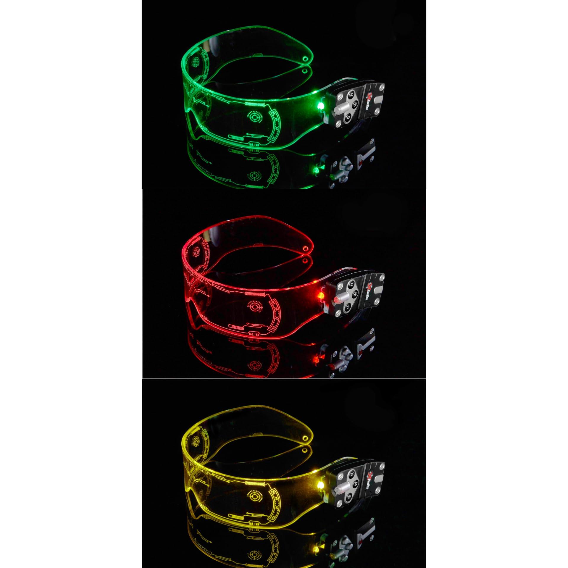SpyX SpyX Night Ops Glasses - Hi-Tech Spy Toy Gadget for Spy Kids Night Mission. Dual LED Lights: White Spotlight & 3-Color Silent Signal Lights. Mission Graphics Etched Into Surface