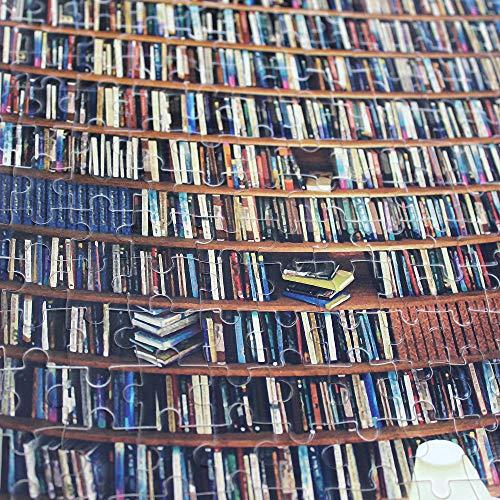 Moruska Moruska Puzzles for Adults 1000 Pieces Wooden Jigsaw Puzzle Challenge and Fun - Bookshelf Dam