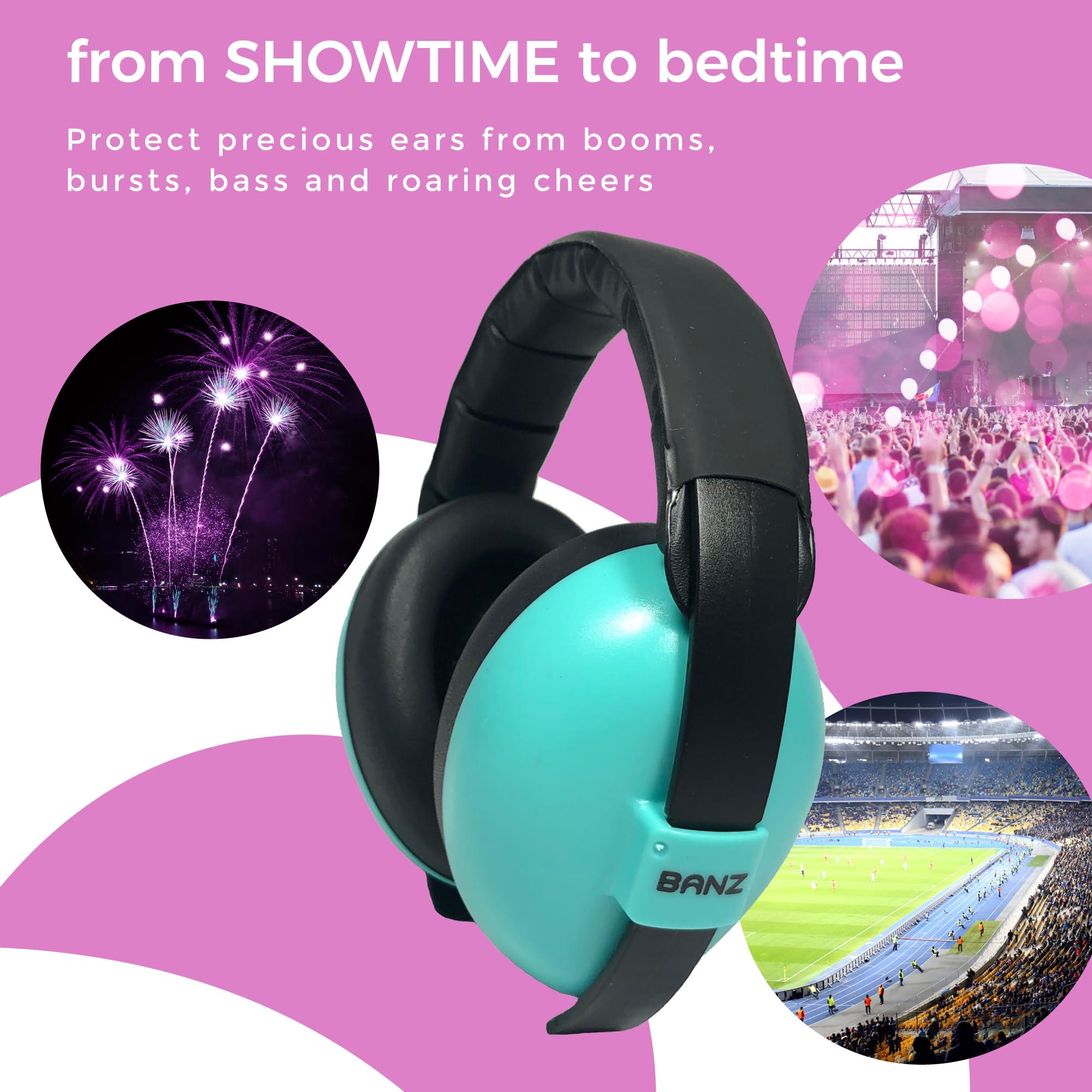 Banz Banz Bubzee Baby Headphones for Noise Protection - Baby Ear Muffs, Newborn Infant & Toddler, 0 to 36 Months, Adjustable