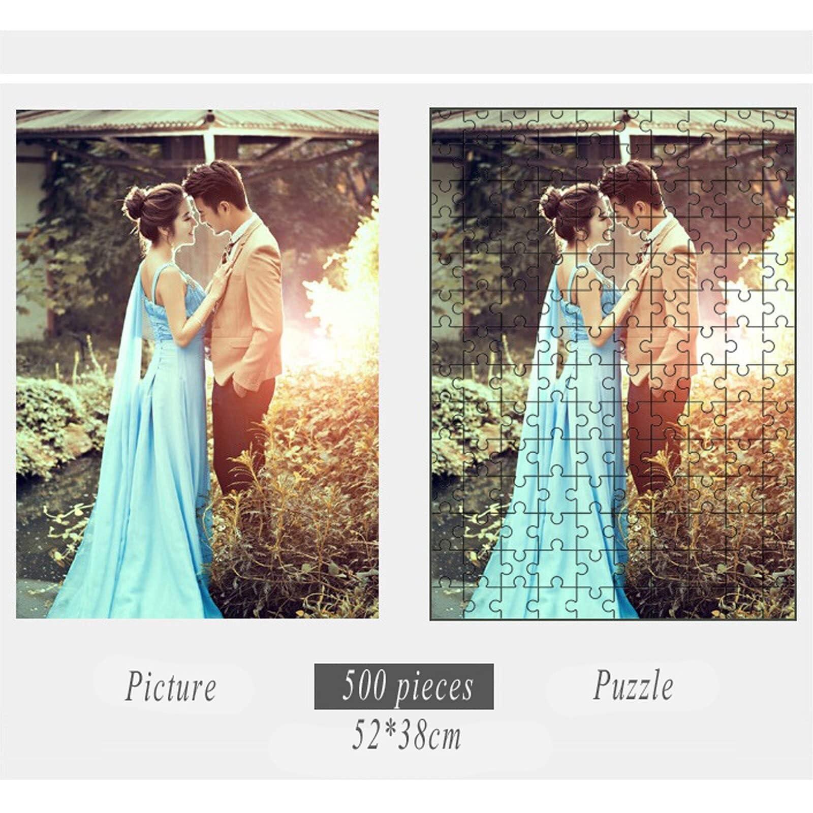 LCPKUTTR Design Personalized Puzzles,Custom Puzzle from Picture Create Your Own Puzzle from Photo - 500/1000 Pieces - DIY Custom Made Photo Puzzles Family Fun, & Stress Relief BD-10402 ( Size : 1000pcs )