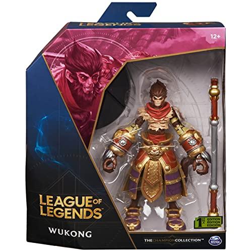 League of Legends League of Legends, 6-Inch Wukong Collectible Figure with Premium Details and Enchanted Staff Accessory, Champion Collection, Ages 12 and Up