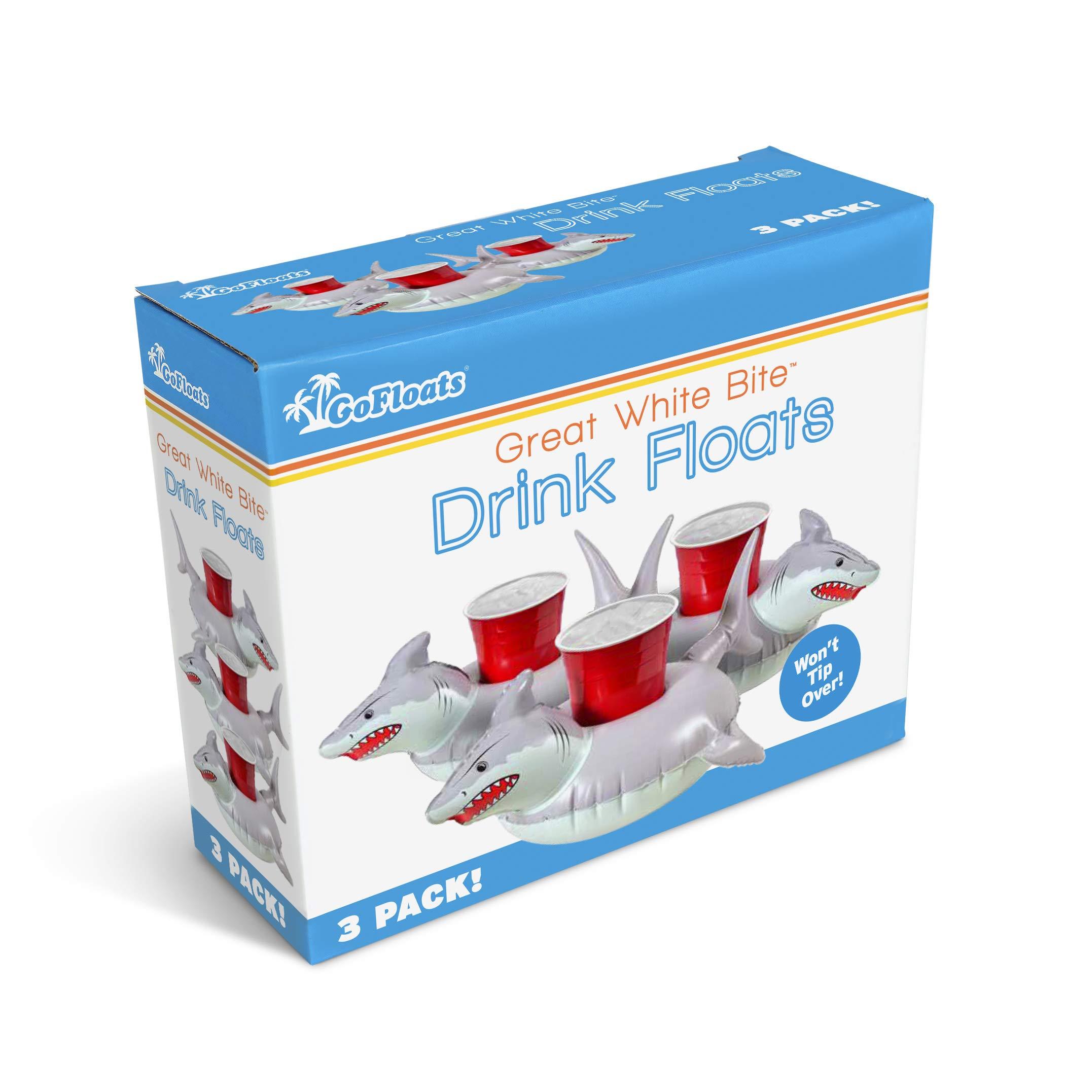 GoFloats GoFloats Inflatable Pool and Hot Tub Drink Holders (3 Pack) (Choose - Unicorn, Flamingo, Palm Tree and More)