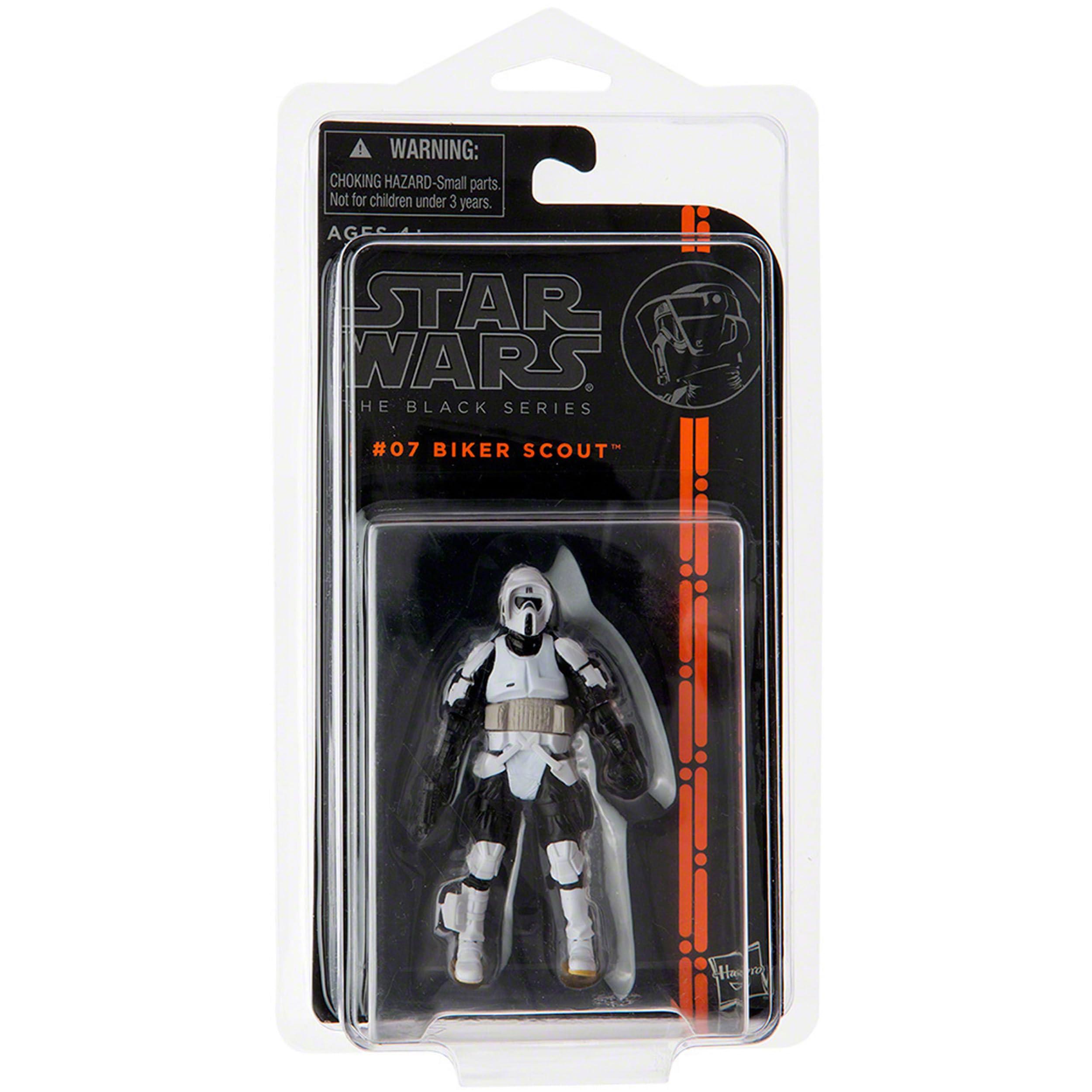 Protech Protech STAR6 Star Case Storage / Display ONLY for Small Star Wars Black Series with Orange Stripe Carded 3.75" Figures, 4.875" W x 9" H x 1.625" D, 100-Pack