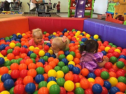 My Balls by CMS My Balls Pack of 200 Jumbo 3" Crush-Resist Air-Filled Ball Pit Balls - 5 Bright Colors, Phthalate Free, BPA Free, PVC Free, Non-Toxic, Non-Recycled Plastic (Standard Home Grade, Pack of 200)