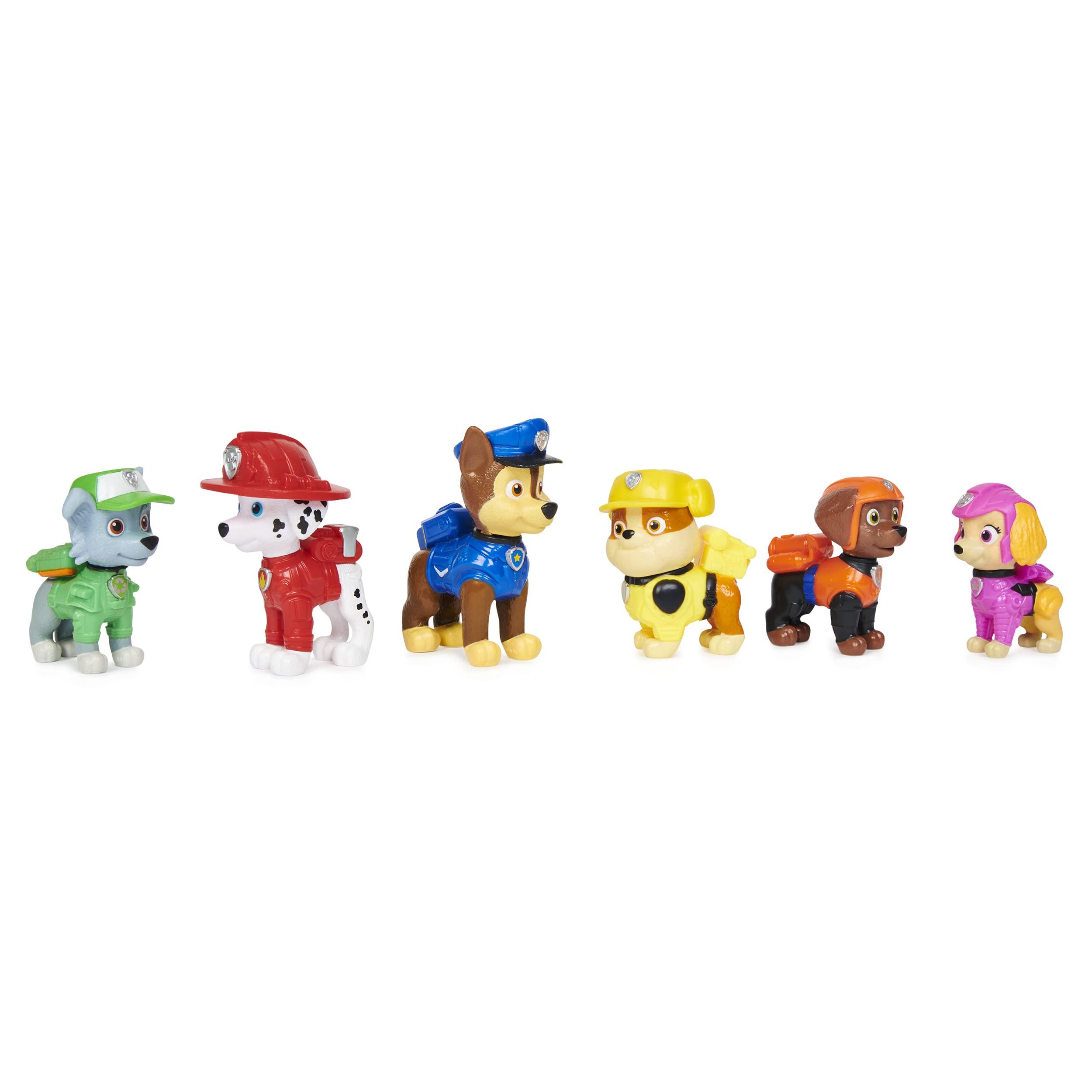 Paw Patrol Paw Patrol, Movie Pups Gift Pack with 6 Collectible Toy Figures, Kids Toys for Ages 3 and Up