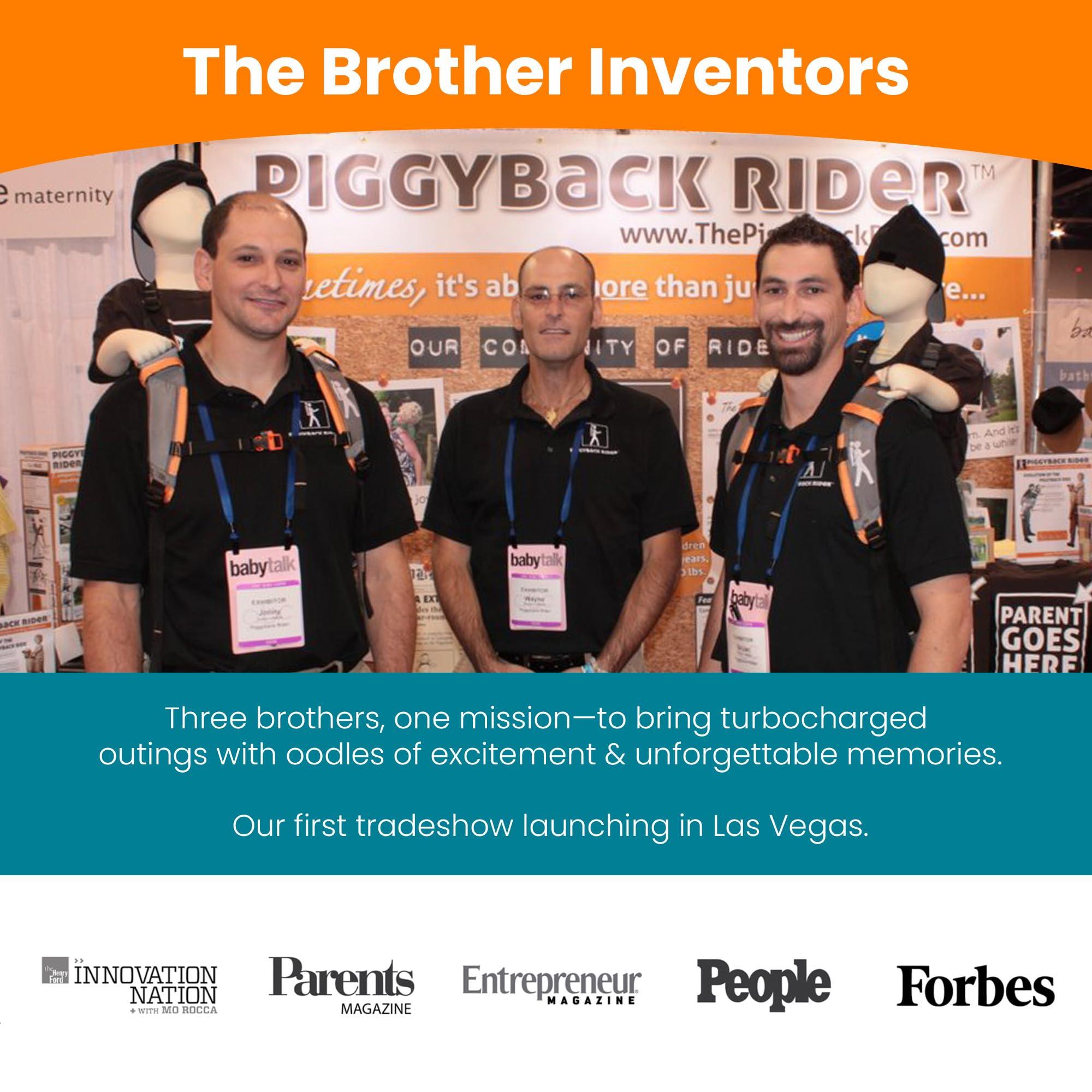 Piggyback Rider Piggyback SCOUT Standing Toddler Carrier Backpack - 2-Piece Bundle for Hiking & Travel with Secure Child Safety Harness Included - For Ages 2-4 (Under 50 lbs) - No Accessories Included