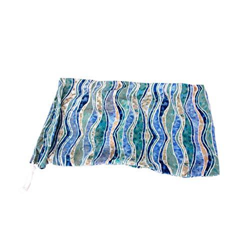 Westco Westco Kinte Pattern Drawstring Cloth Bag (10.75x16.5in; Blue/Green)