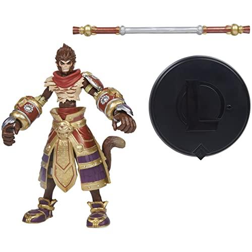 League of Legends League of Legends, 6-Inch Wukong Collectible Figure with Premium Details and Enchanted Staff Accessory, Champion Collection, Ages 12 and Up