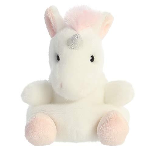 Aurora World Aurora Adorable Palm Pals Sassy Unicorn Stuffed Animal - Pocket-Sized Play - Collectable Fun - White 5 Inches