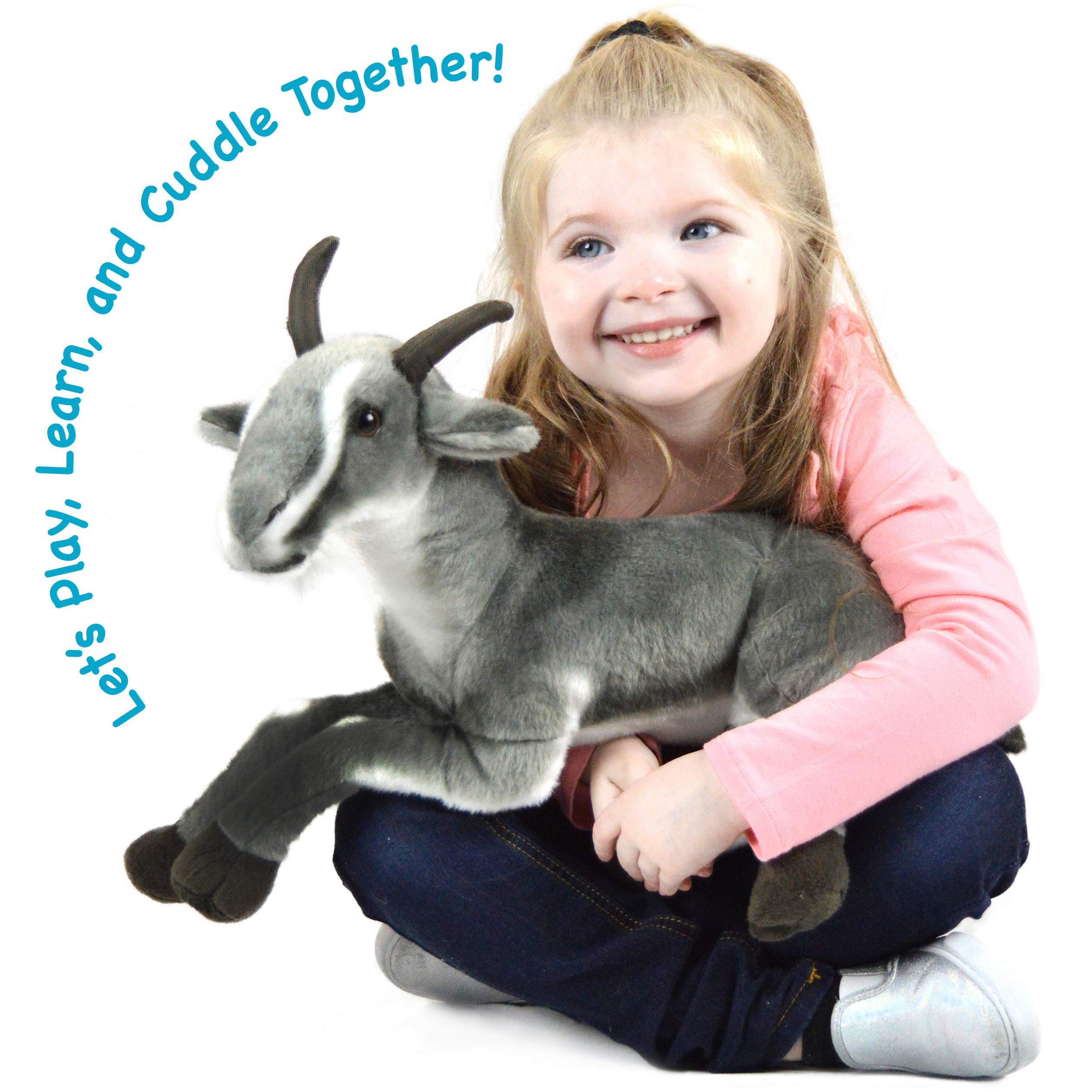 VIAHART TigerHart Patrick The Pygmy Goat - 18 Inch Large Stuffed Animal Plush