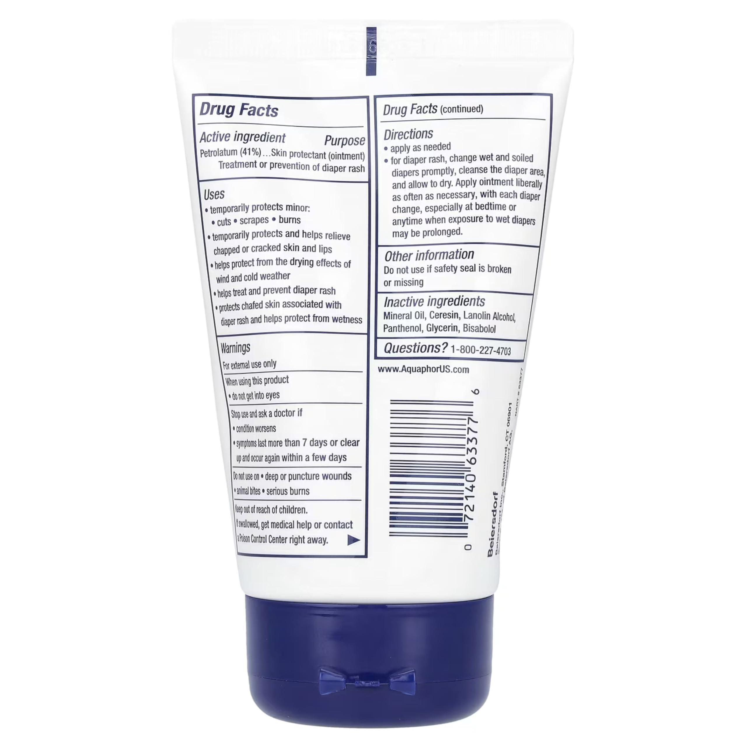 Eucerin Aquaphor Baby Healing Ointment, 3 oz