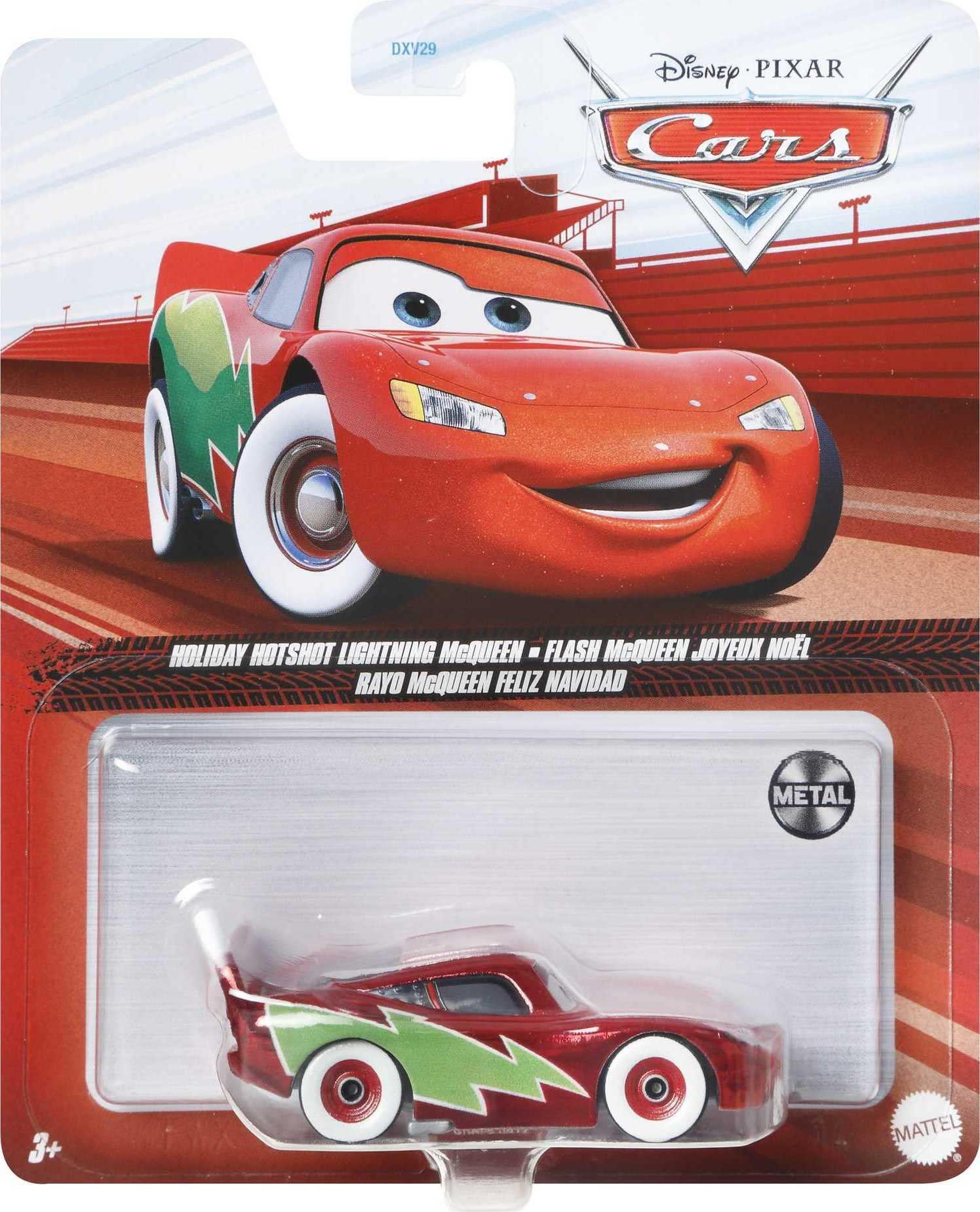 Disney Disney Car Toys Holiday Hotshot Lightning McQueen, Miniature, Collectible Racecar Automobile Toys Based on Cars Movies, for Kids Age 3 and Older