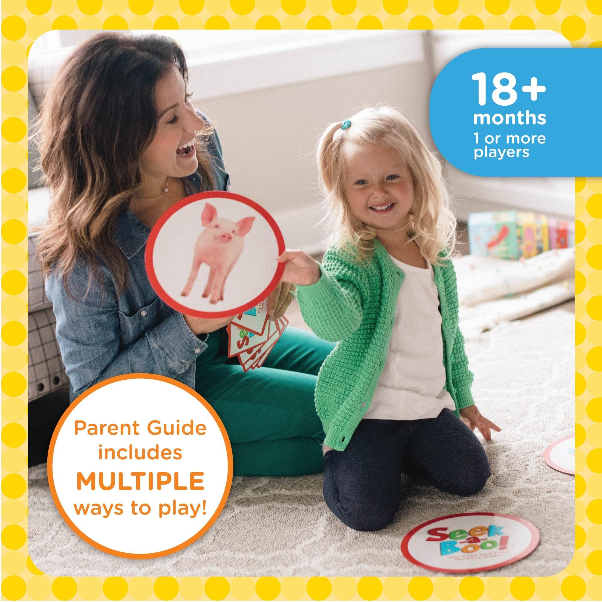 MindWare MindWare Seek-a-Boo Seek and Find Memory Game and Toddler Flash Cards Matching Game