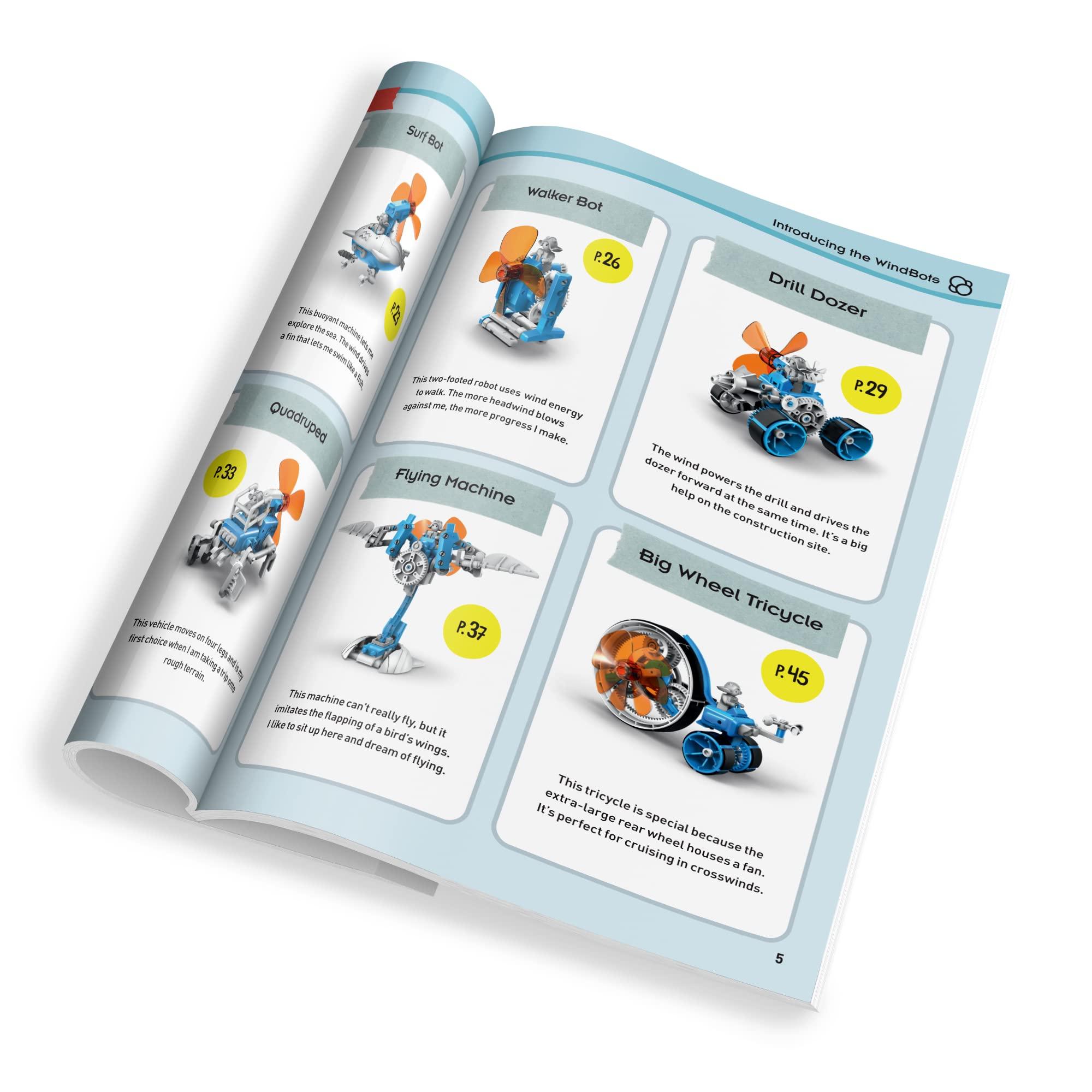 Thames & Kosmos Thames & Kosmos WindBots 6-in-1 Engineering STEM Kit | Build 6 Wind-Powered Bots, No Batteries/Electricity Required | Explore Wind Technology, Gear Ratios & More | Full-Color Manual & Experiment Guide