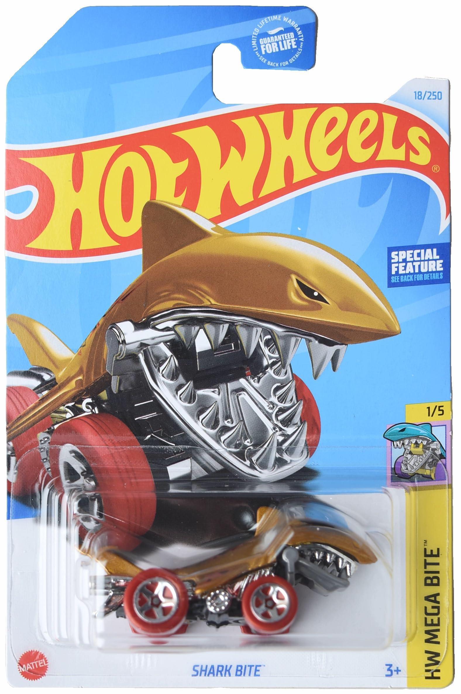 Mattel Hot Wheels Shark Bite, Mega Bite 1/5 [Gold] 18/250